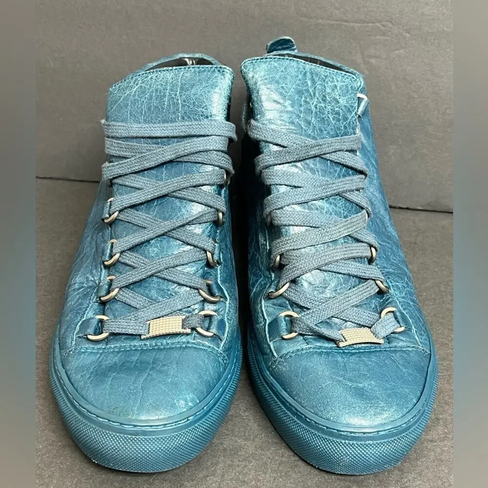 Balenciaga Arena Mid “Blue Oil” Size 39 AUTHENTIC Rare Men US 6 - Picture 5 of 12